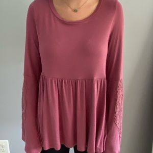 plum blouse